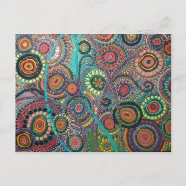 Artesanía en una postal (Peacock) (Anverso)