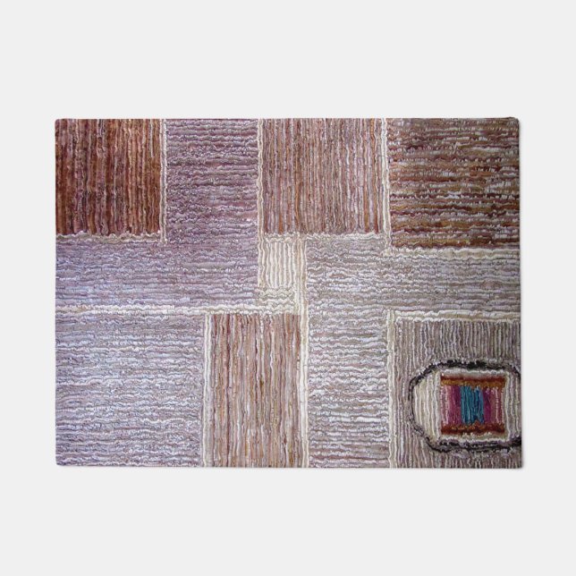 Artesanía original de alfombra de cuero (Anverso)