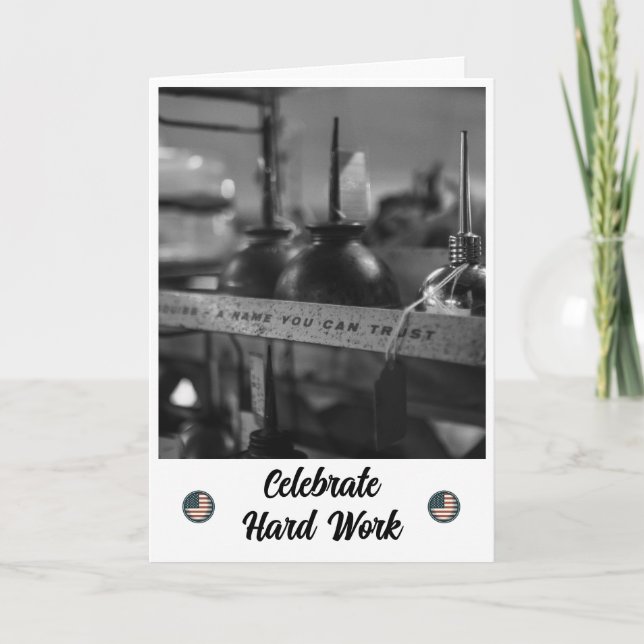 Artesanía y confianza - Tarjeta del Día del Trabaj (Anverso)