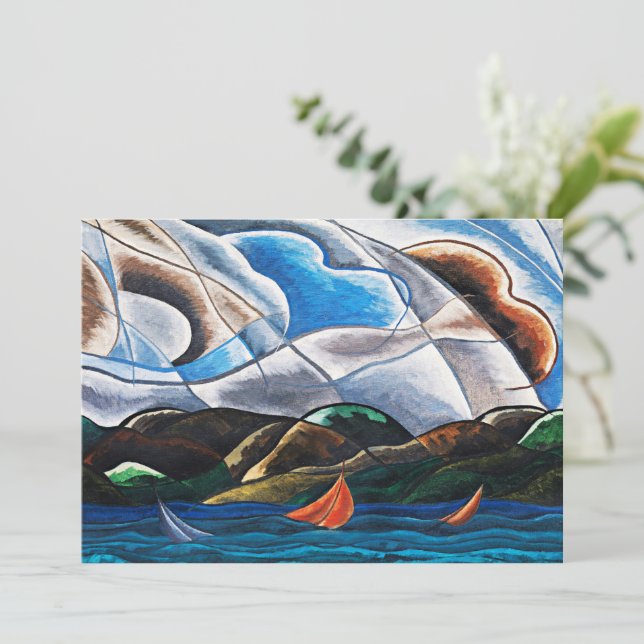 Arthur Dove, nubes y agua (Anverso de pie)