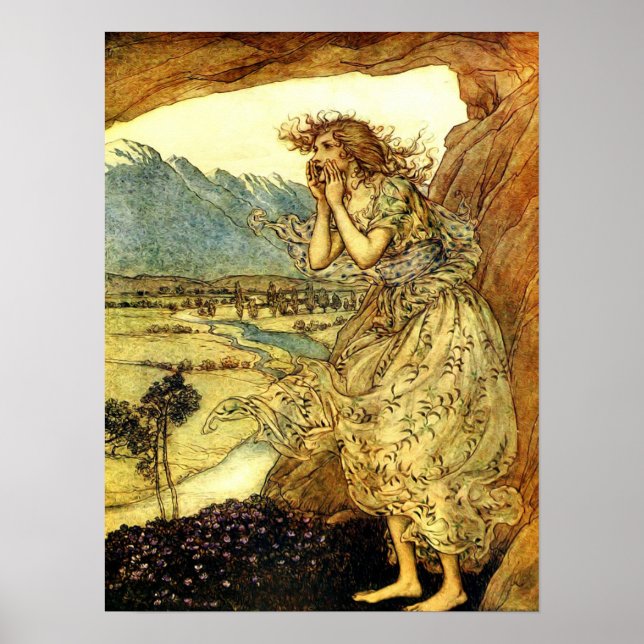 Arthur Rackham - arte vintage de cuento de hadas (Frente)