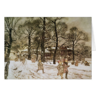 Arthur Rackham  Invierno en Kensington Gardens des