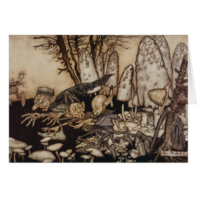 Arthur Rackham | Peter Pan en Kensington Gardens (Anverso (Horizontal))