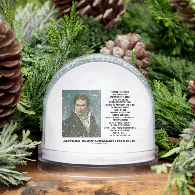 Arthur Schopenhauer Talent versus Genius Cita (Invierno)