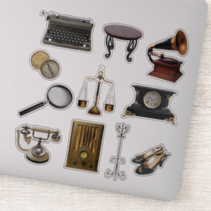 Artículos de época Pegatinas del libro de califica