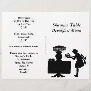 Artículos de restauración, Personalizable de menú