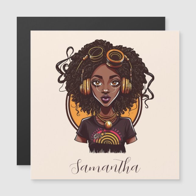 Artista Afro Woman (Anverso/Reverso)