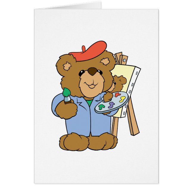 Artista Cute Teddy Bear (Frente)
