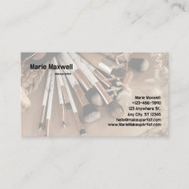 ARTISTA DE MAKEUP DE TARJETAS DE NEGOCIO DE PLANTI