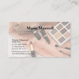 ARTISTA DE MAKEUP DE TARJETAS DE NEGOCIO DE PLANTI