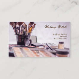 ARTISTA DE MAKEUP DE TARJETAS DE NEGOCIO DE PLANTI