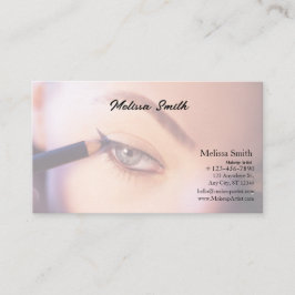ARTISTA DE MAKEUP DE TARJETAS DE NEGOCIO DE PLANTI