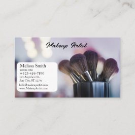 ARTISTA DE MAKEUP DE TARJETAS DE NEGOCIO DE PLANTI