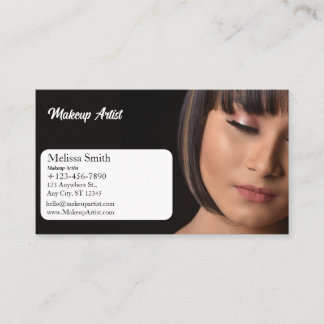 ARTISTA DE MAKEUP DE TARJETAS DE NEGOCIO DE PLANTI