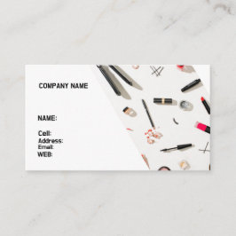 ARTISTA DE MAKEUP DE TARJETAS DE NEGOCIO DE PLANTI