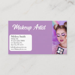 ARTISTA DE MAKEUP DE TARJETAS DE NEGOCIO DE PLANTI
