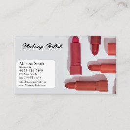 ARTISTA DE MAKEUP DE TARJETAS DE NEGOCIO DE PLANTI