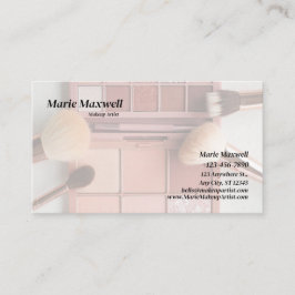 ARTISTA DE MAKEUP DE TARJETAS DE NEGOCIO DE PLANTI