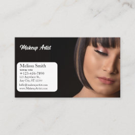 ARTISTA DE MAKEUP DE TARJETAS DE NEGOCIO DE PLANTI