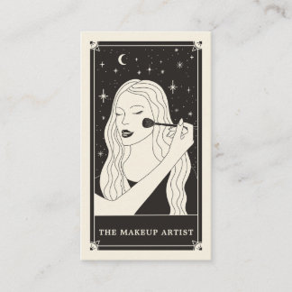 Artista de maquillaje celeste Tarjeta de visita