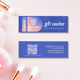 Artista de maquillaje clásico de degradado rosa az