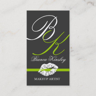 Artista de maquillaje de las tarjetas de visita de