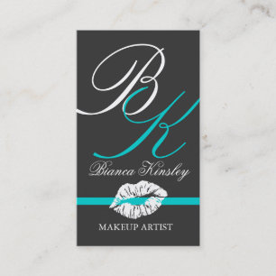 Artista de maquillaje de las tarjetas de visita de
