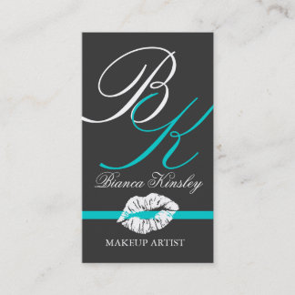 Artista de maquillaje de las tarjetas de visita de