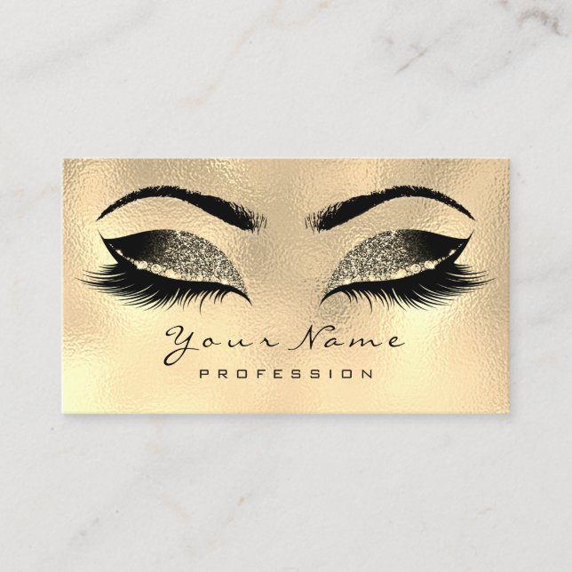 Artista de maquillaje golpea la tarjeta de cita de (Anverso)