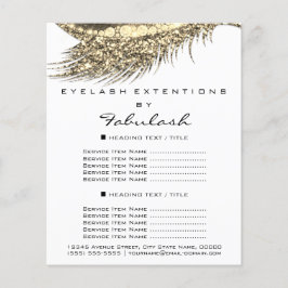 Artista de maquillaje Lash Gold White Flyer 1 Prec