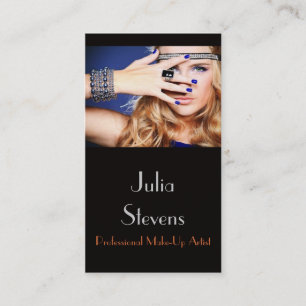 Artista de maquillaje profesional, tarjeta del