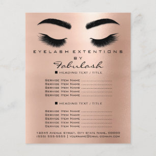 Artista de Maquillaje Salón de Belleza Folleto de 