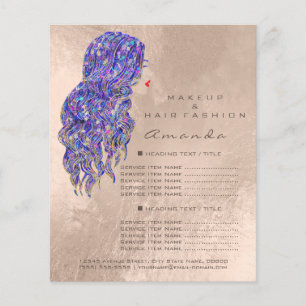 Artista de Maquillaje Salón de Belleza Folleto de 