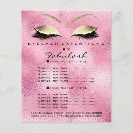 Artista de Maquillaje Salón de Belleza Folleto Dor