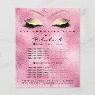 Artista de Maquillaje Salón de Belleza Folleto Dor