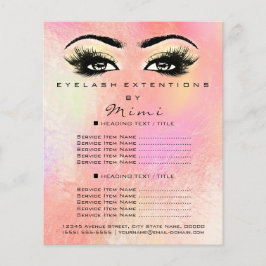 Artista de maquillaje Salón de belleza Lash Flyer 