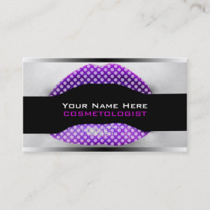 Artista de maquillaje tarjetas de negocios puntos 
