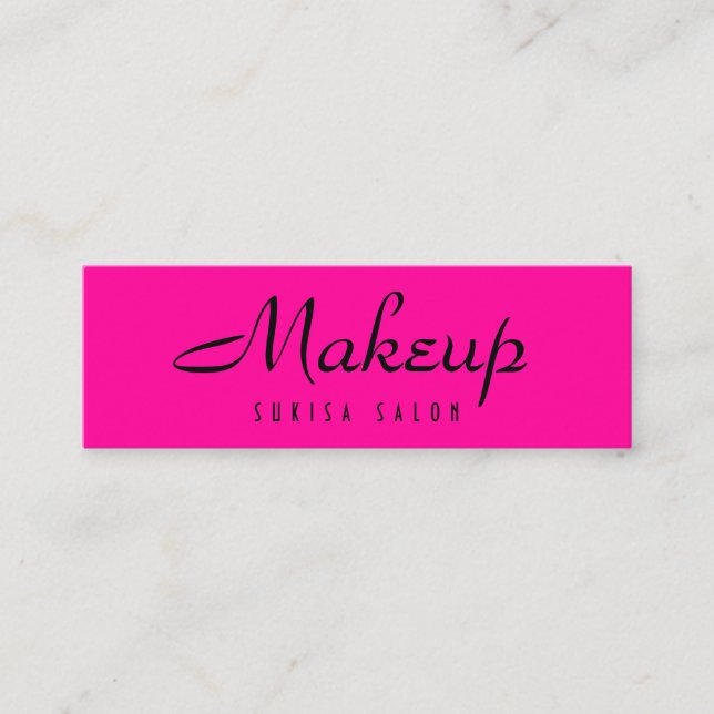 Artista de maquillaje Tarjetas de visita Skinny Ho (Anverso)