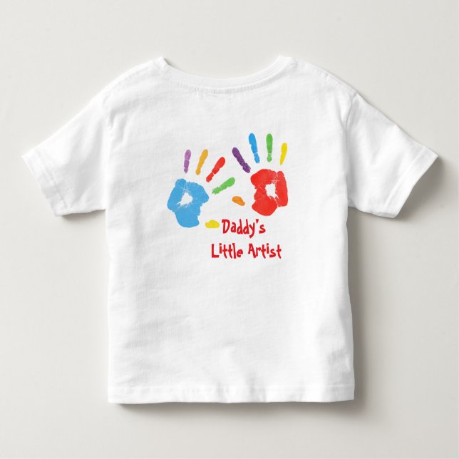 Artista de Papá - Playera para Niños (Reverso)