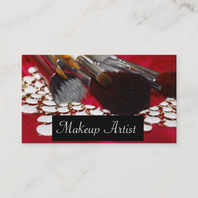 Artista de tarjetas de visita/maquillaje (Anverso)