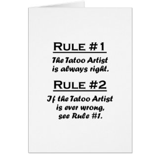 Artista de Tatoo de la regla