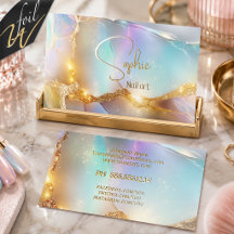 Artista de uñas de oro iridiscente