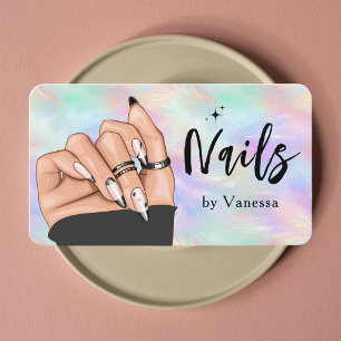 Artista de uñas ópticas irlandeses tarjeta de visi