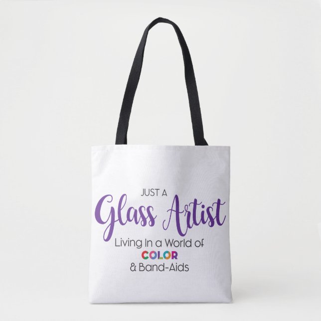 Artista de vidrio Bolsa de Tote (Anverso)