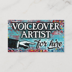 Artista De Voicover Para Tarjetas De Negocios De A