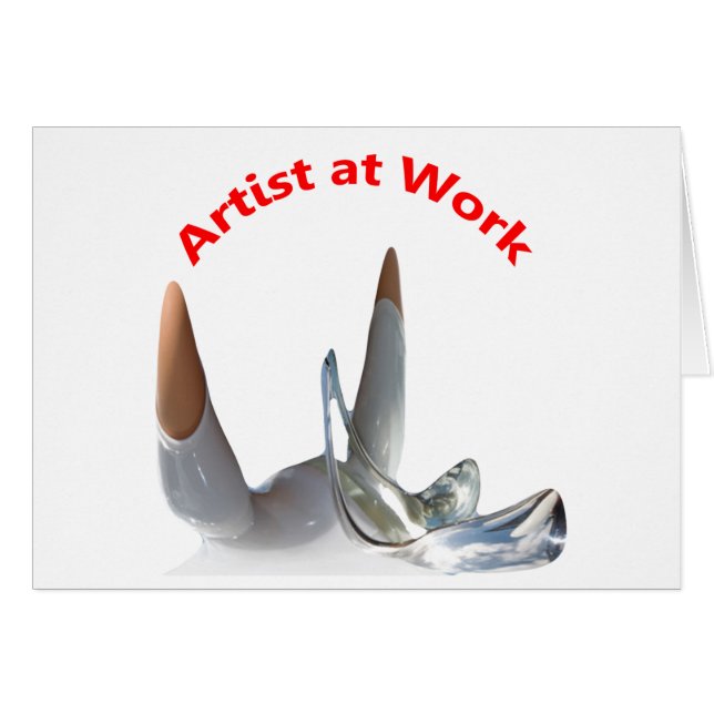 Artista en el trabajo (Anverso (Horizontal))