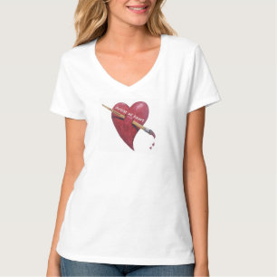 Artista en la camiseta del corazón