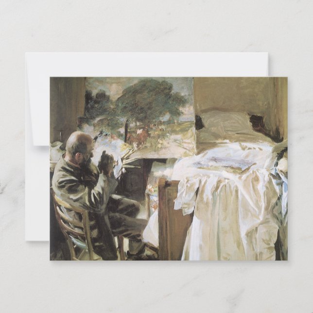 Artista en su estudio de John Singer Sargent (Anverso)
