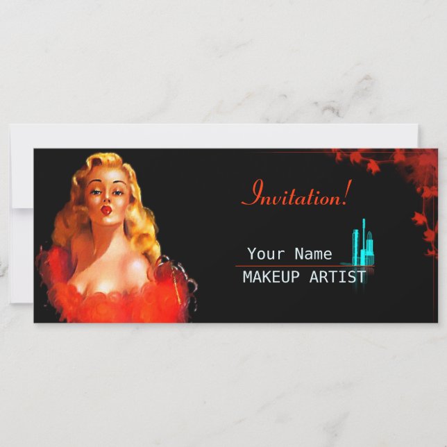 Artista MakeUp - Invitación (Anverso)