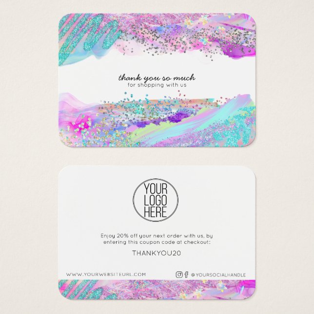 Artista Moderno TU LOGO AQUÍ Gracias Al Cliente (Anverso y reverso)